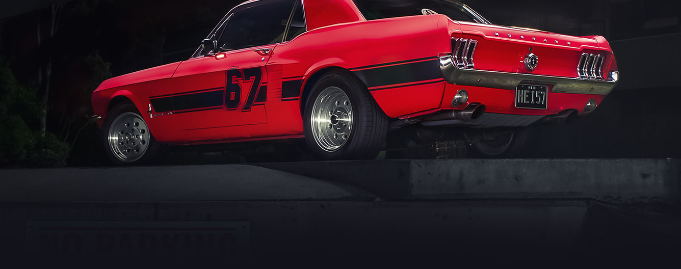 67 FORD MUSTANG LIGHT PAINTED